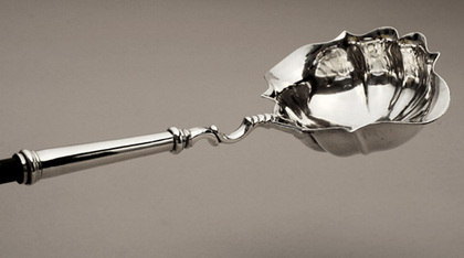 Early Georgian Silver Punch Ladle - Whalebone Handle